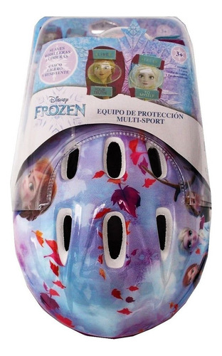 Patines Infantiles Ajustables & Equipo De Protección Frozen