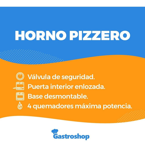 Imagen 5 de 6 de Horno Pizzero 6 Moldes
