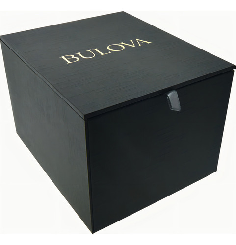 Reloj Bulova Hpq Archivo Historico 96b440 Super Seville Correa Plateado Bisel Plateado Fondo Azul