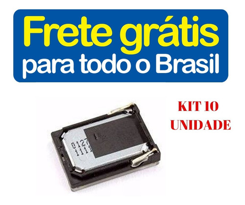 Kit 10 Alto Falante Campainha Moto G2 G4 G6 (frete Grátis)