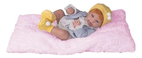 Boneca Bebê Reborn Anny Doll Ruiva Com Acessórios Cotiplás