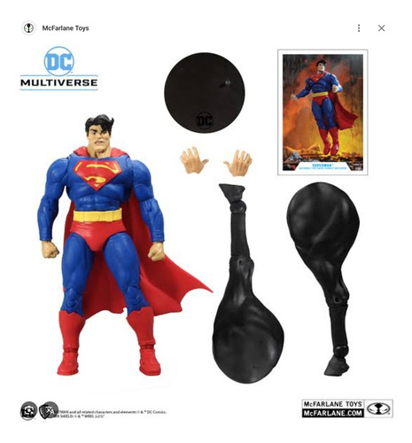 Mcfarlane Batman Armored Vs Superman Tdkr Dark Knight Return (Usado)