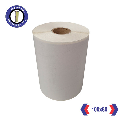 Kit 6 Rolos Etiqueta 100x80 10x8 Bopp Elgin L42pro Zebra