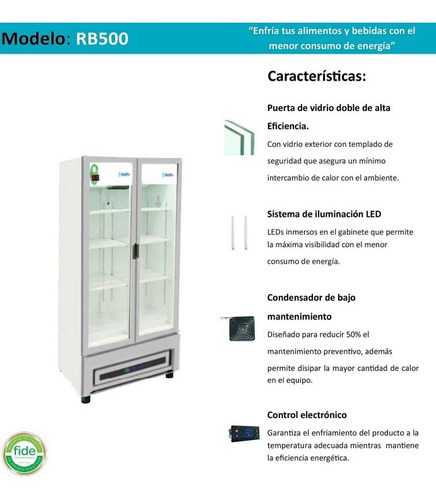 Imagen 2 de 3 de Refrigerador Comercial Metalfrio Rb500 23.5 Pies 2 Puertas