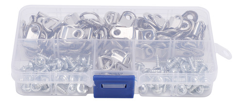 Juego De Colgadores Para Cuadros En Forma De D, 80 Piezas, D