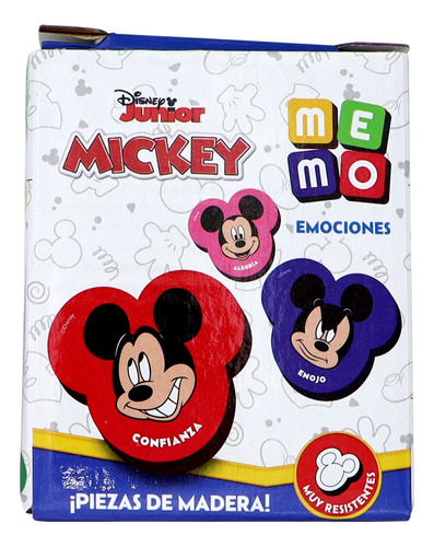 Juego De Memoria Disney Junior Mickey Emociones 20 Piezas
