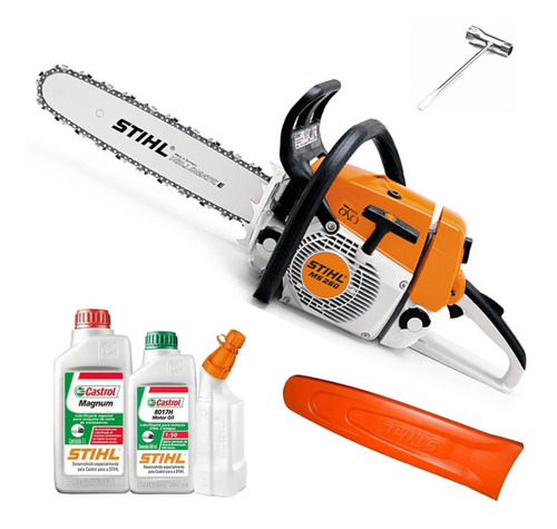 Kit Stihl Ms 260  40cm+ Óleo 2t + Misturador + Óleo Corrente