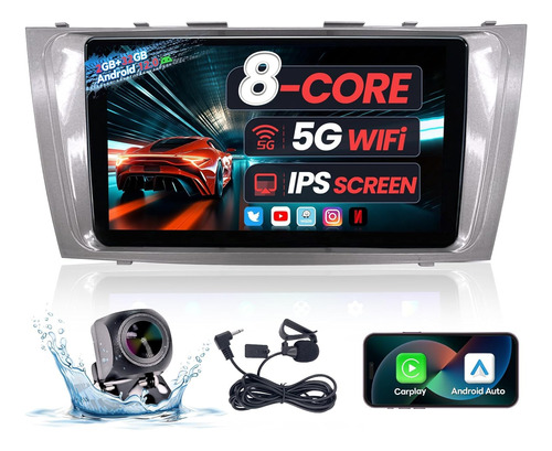 Radio Estereo De Coche Para Toyota Camry 2007-2011, 5g Wifi