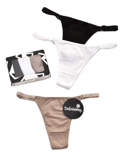 comprar Pack X 3 Bombachas Colaless Regulable Algodón - Dolcisima