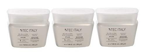 Gel Della Cera Para Cabello Efecto Normal Tec Italy 3 Piezas