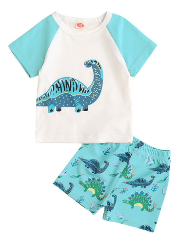 Traje De Baño De Dinosaurio Marino Para Niño, Traje De Dos P