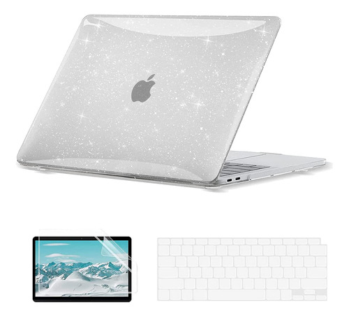 Eoocoo Funda Rgida Con Purpurina Compatible Con Macbook Air