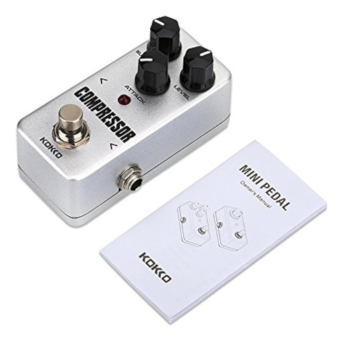 Dilwe Effect Pedal Mini Guitar Compressor Sustainer Pedal Pa