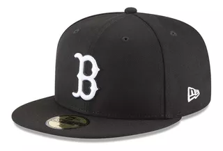 New Era Gorra Boston Red Sox Blk Mlb 59fifty Visera Plana