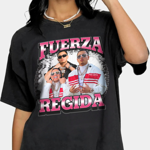 Camiseta Fuerza Regida - Playera Corridos Unisex Regalo