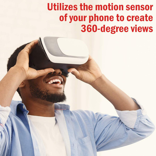 Visor Vr Deco Gear Para Móviles 3.5-6 Ajustable (vr100bk)