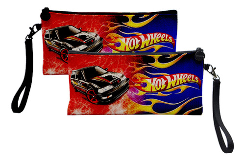 Estuche De Lino Sublimacion Hot Wheels