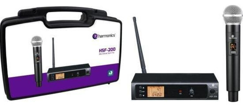 Microfone Sem Fio Harmonics Hsf-200 Simples