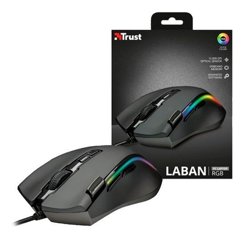 Mouse Gamer Gxt 188 Laban Rgb 15000 Dpi - Trust