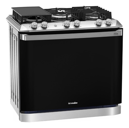 Estufa Empotre 80cm Inox Vidrio Negro Io Mabe Io8063gegss0