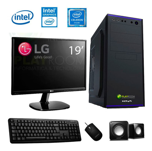 Pc Completa Hogar / Oficina Doblenúcleo 8gb 120gb Monitor 19