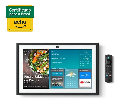 Echo Show 15 Amazon Smart Display Full Hd 15,6'' Com Alexa Cor Preta