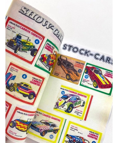 Álbum De Figurinhas Carros Quentes Ploc 1977 Meio Ofício