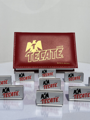Domino Tecate Plata / Domino Carta Blanca Encapsulado
