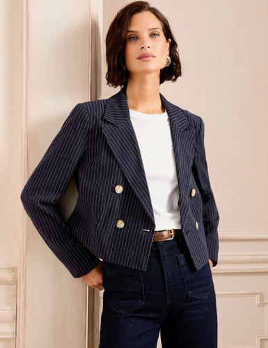Blazer Saquito Casual Corto Mujer
