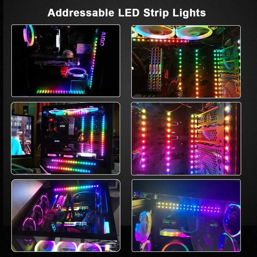 Hub Divisor Rgb 1t6 Argb 5v 3 Pinos Placa Mãe Aura Sync