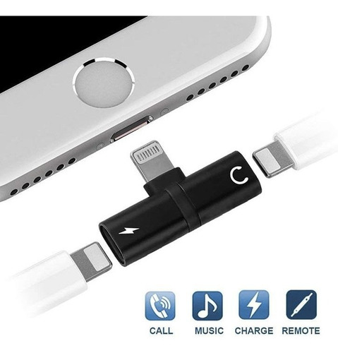 Adaptador iPhone Lightning Audio Carga Titan Belgrano