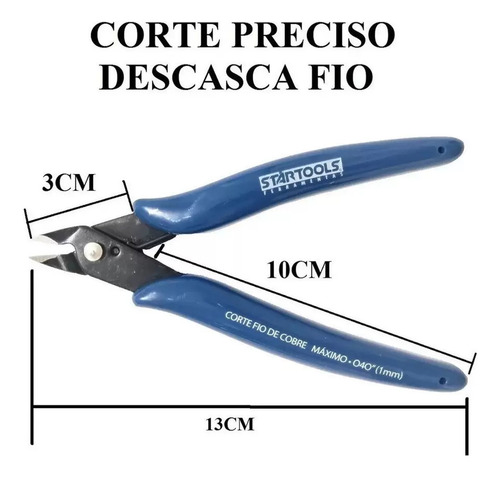 Alicate De Corte Diagonal Zero Alta Precisão Eletrônica