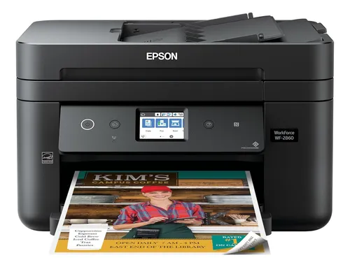 Impresora Multifuncional Epson Wf-2860: Wifi, Escáner, Fax