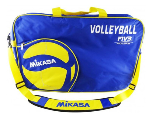 Bolso Mikasa Azul Amarillo 6 Balones Vóleibol V200w