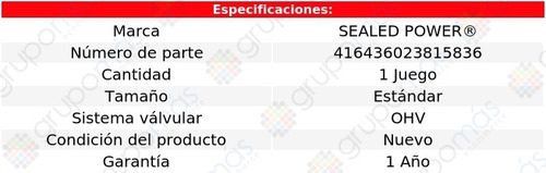 Set Bujes Árbol Levas Std Satellite 71 A 74 Sealed Power