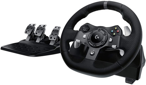 Volante Palanca Y Pedales Logitech G920 Pc Xbox Kit 2 En 1 Color Negro