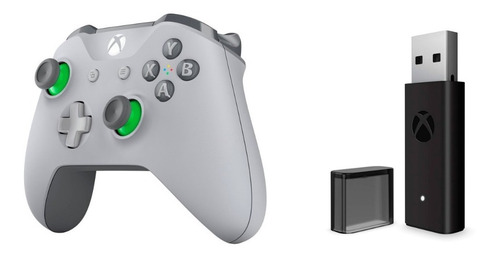 Control Xbox One + Adaptador Inalámbrico Para Pc 