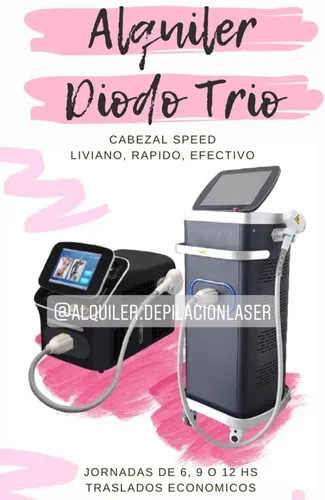Depiladora Laser Diodo Trio Ice Titanium Speed. Alquiler