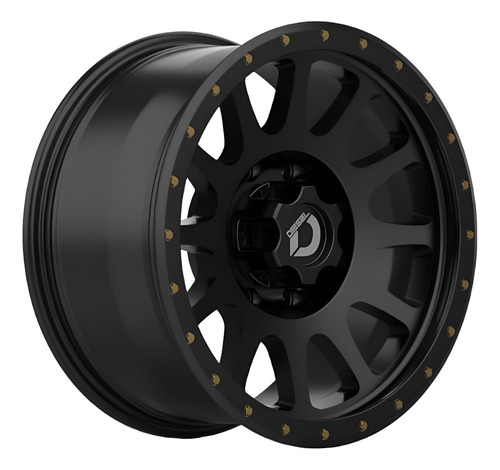 Roda Diesel Off Road Aro 18 Tala 9 - 6x139.7 Offset 0 Cor Preto