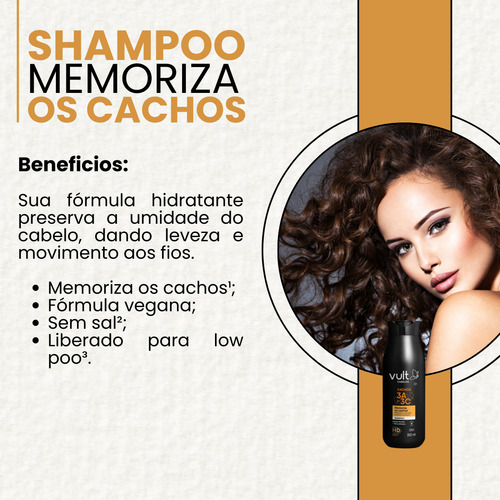 Shampoo Cabelos Cacheados Hidratação Umectante Ação Profunda