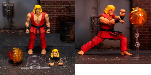 Set 4 Jada Street Fighter Ii Chun-li Ken Fei Ryu 15cm -nvos (Usado)
