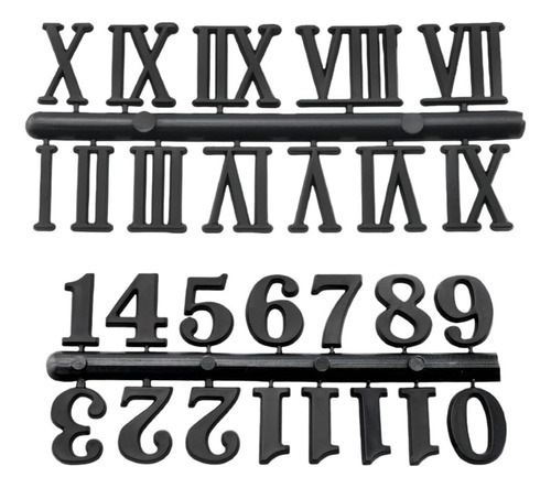Kit De Números De Reloj Negro, Números De Reloj Digital De B