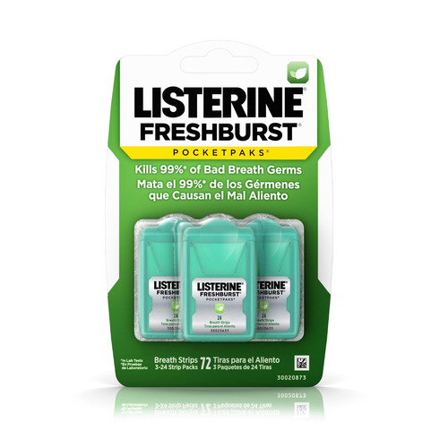 Explosion Fresca Tiras Para Aliento Listerine Pocketpaks