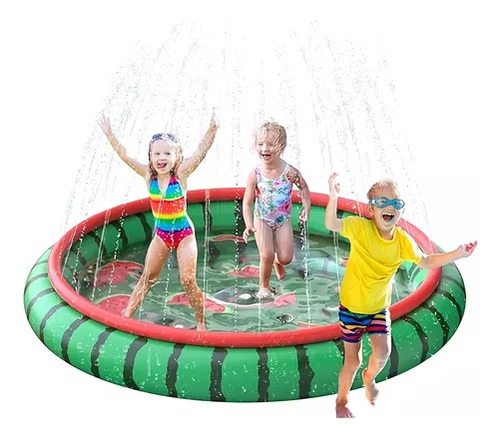 Piscina Inflable Lanza Agua Sandia Máxima Diversión - 190cm