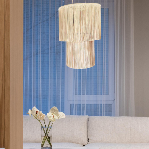 De Pantalla De Lámpara De Macramé, Pantalla Tejida 30cmx70cm