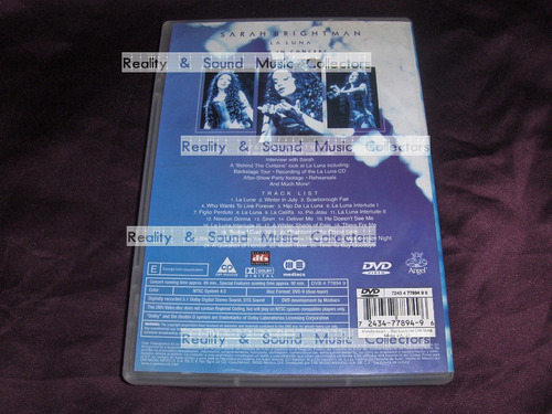 Sarah Brightman La Luna Live In Concert Dvd Ed Mex (Usado)