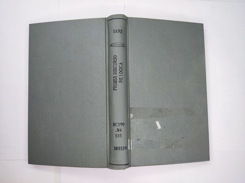 Libro Primer Discurso De Ilogica Julian Sanz Pascual 185j2 (Usado)