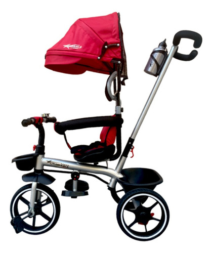 Triciclo C/toldo Llanta Imponchable Machuka 342 C/dirigible Color Rojo