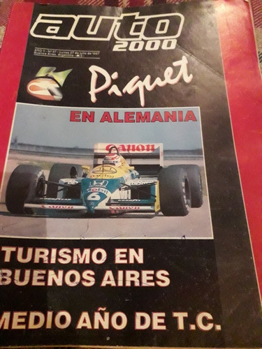 Revista Auto 2000 Piquet Tc Prost Bessone Recalde 1987 N57 (Usado)