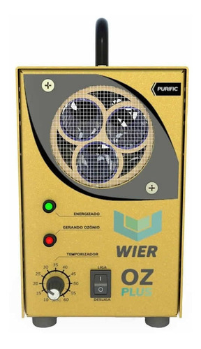 Imagem 1 de 5 de Maquina De Ozonio Gerador Ozônio Wier Plus Remove Odor Bivol